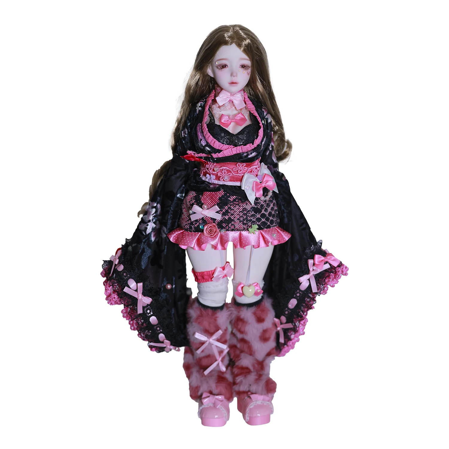 دمية BJD 1/4 Elaina Y2K Shibuya Gal مجموعة كاملة على طراز المجلات اليابانية الرجعية لدمية Joan Body الأصلية من ShugaFairy