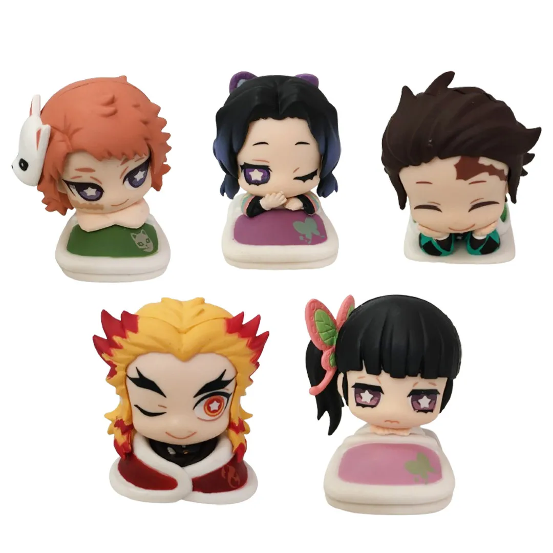 Animacja Demon Slayer sen seria zabawek Kamado Tanjirou figurka zabawkowa Tsuyuri Kanao Model Rengoku Kyoujurou Case Kochou Shinobu