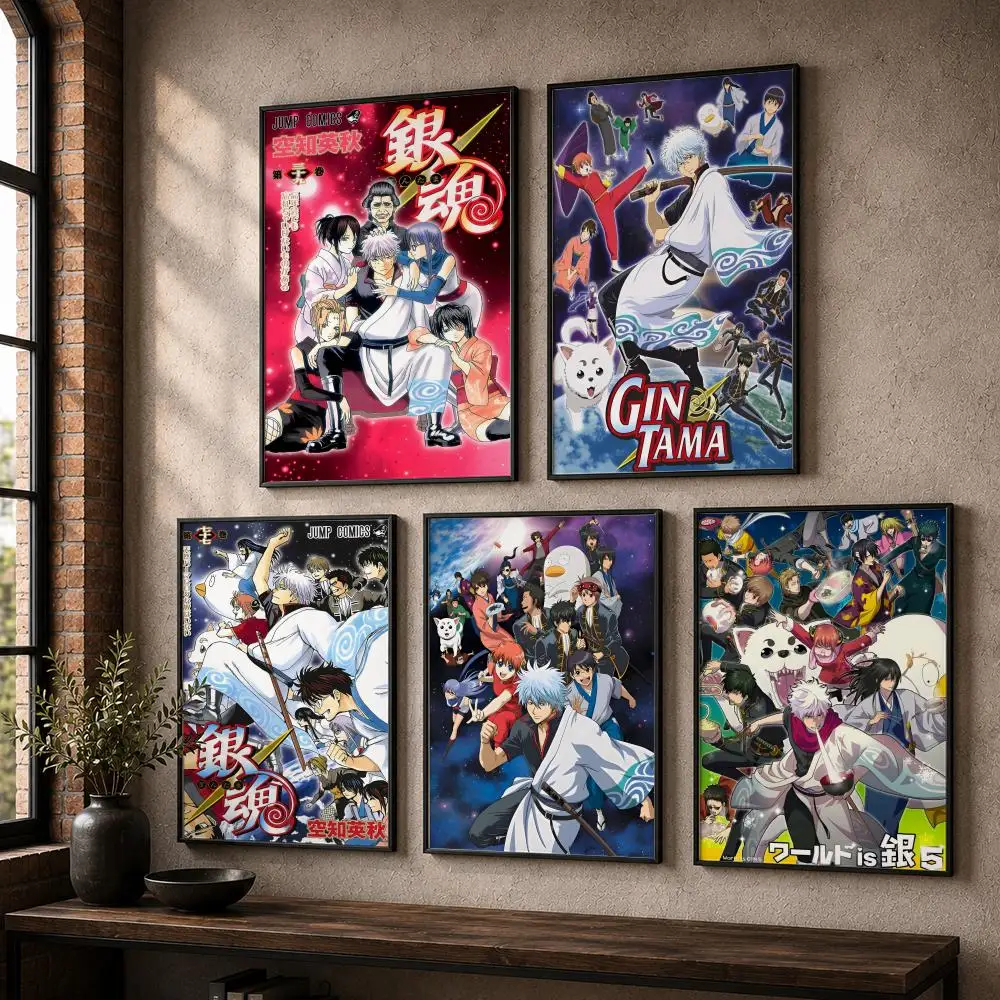 Classic Anime G-GintamaS Painting Calligraphy Canvas Posters Wall Art for Home/Office/Dorm/Living/Bedroom