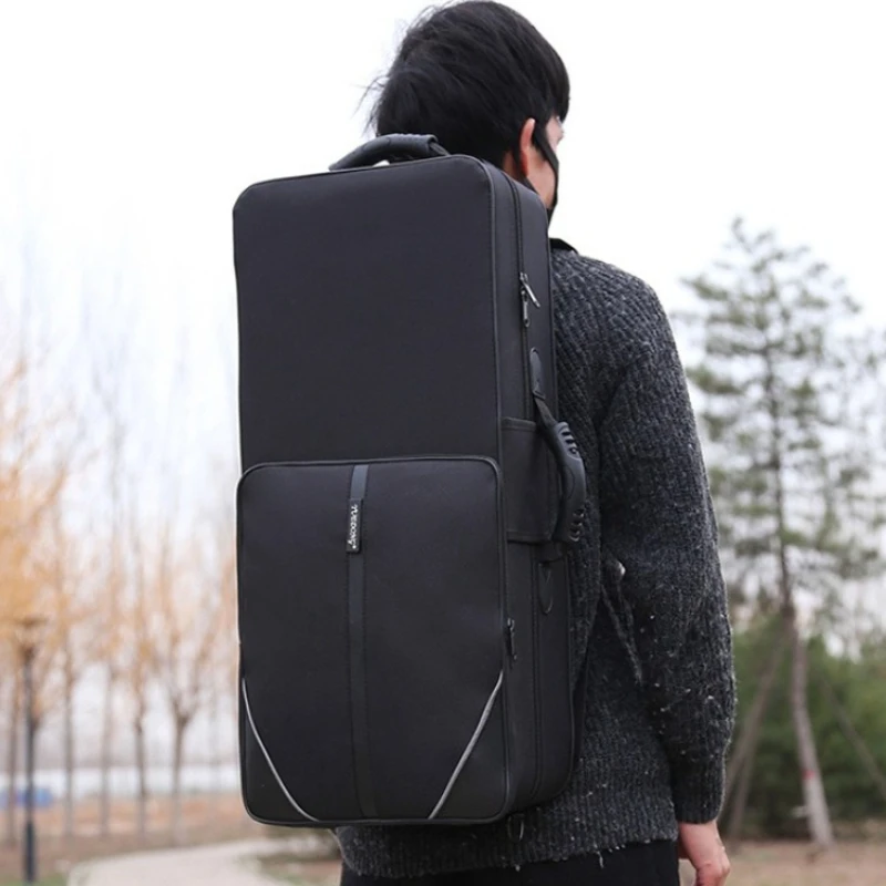 Lightweight Alto Saxophone Bag Hard Saxophone Storage Bag Large Capacity Waterproof Sax Backpack Portable Sax Organize Handbag