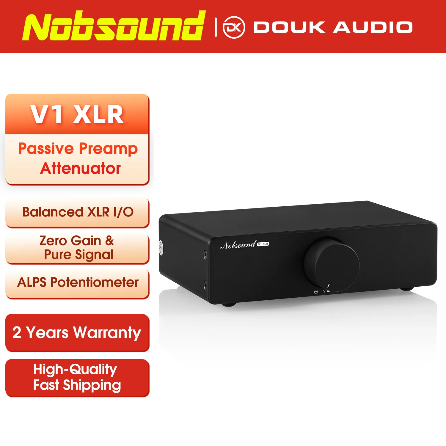nobsound-vol-3-v1-xlr-hifi-passive-preamp-variable-audio-attenuator-rca-xlr-stereo-audio-volume-controller