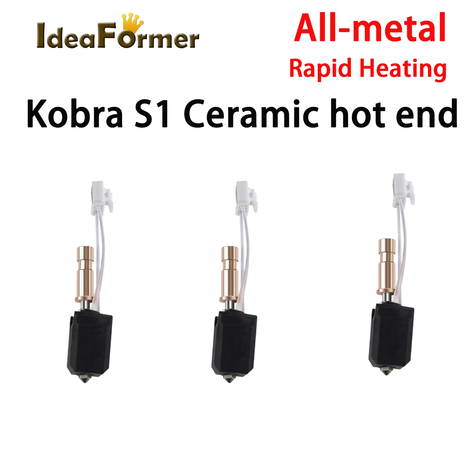 

Для Anycubic Kobra S1 Hotend керамическая насадка Kobra S1 комбинированная головка S1C 3d-принтер быстрый нагрев 320 ℃ Детали аксессуаров для 3D-принтеров