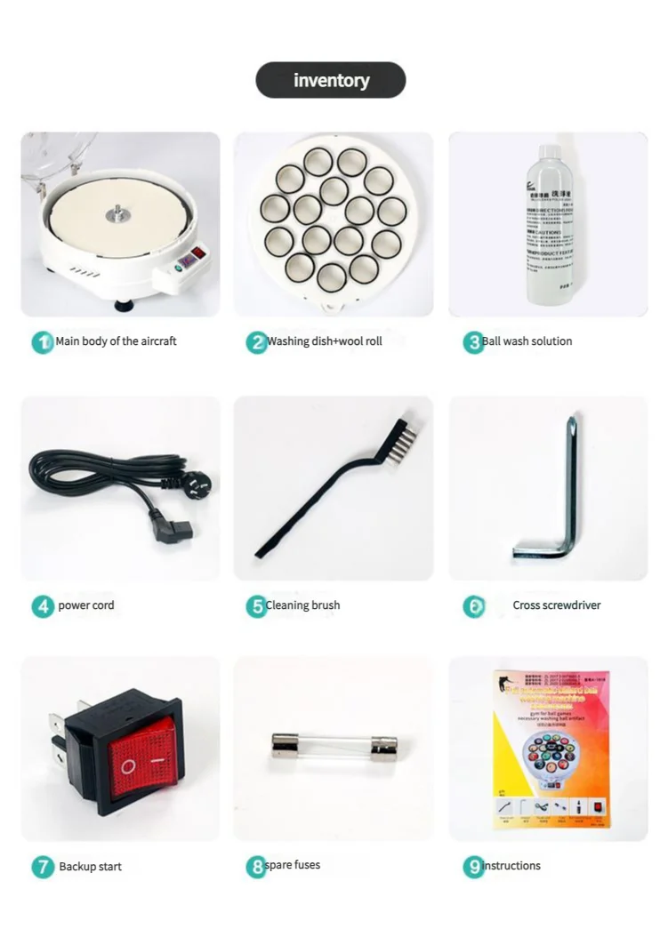 Middle Eight in the United States 16 Balls Automatic Pool Ball Cleaning Washer Polisher Machine  Billiard  Washing Cleaner