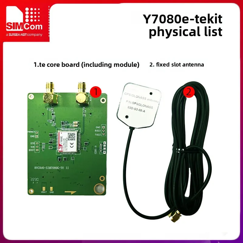 Comunicazione core SIMCOM Scheda di valutazione della scheda di sviluppo core Y7080E-TEKIT NB + funzione di posizionamento GPS/Beidou