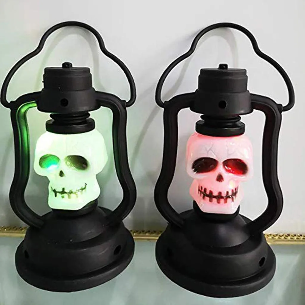 1pcs Mini Halloween Pumpkin Lantern Keychain Lights Led Hanging Candle Light Small Oil Lamp Halloween Party Home Decor Props