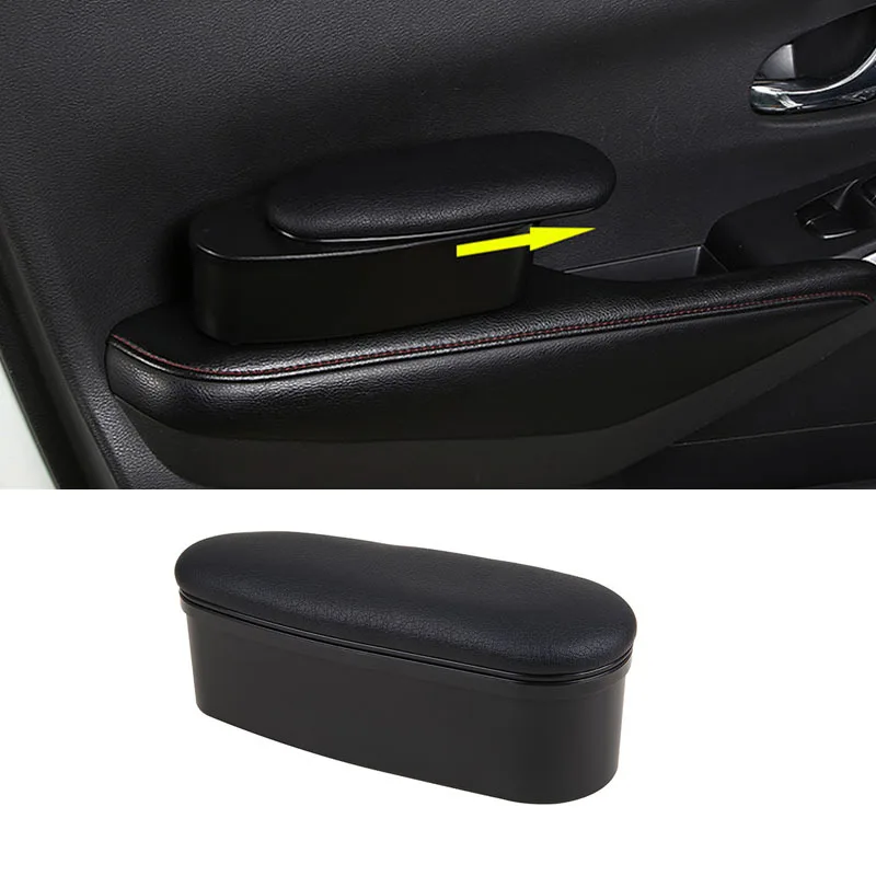 Boîte de rangement pour accoudoir de porte de voiture, boîte d'accoudoir intérieure relevable, coussin de réglage de la hauteur de l'accoudoir, et support d'accoudoir de siège