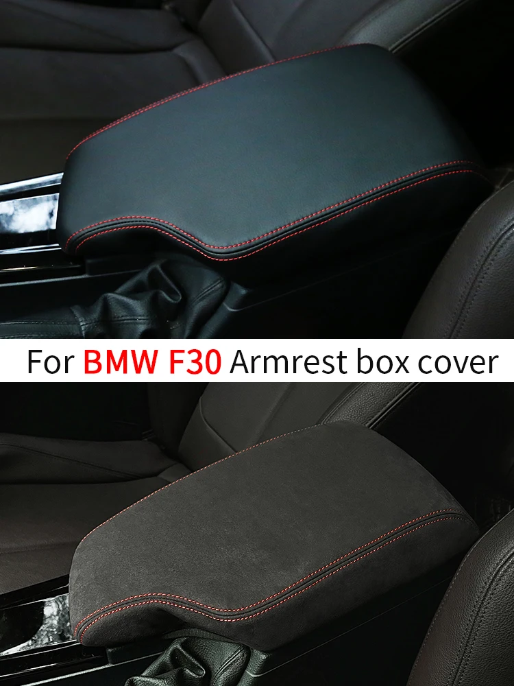 For BMW f30 Accessories F31 BMW 3 Series 2013-2015 2016 2017 2018 2019 Center Console Armrest Box Leather Protective Cover Trim