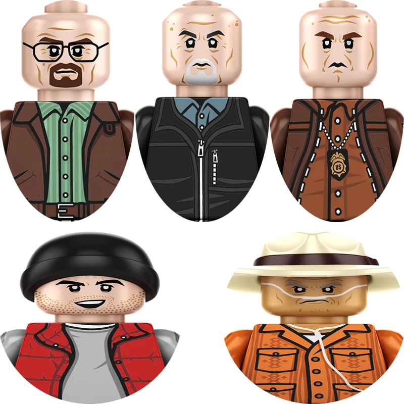 Figuras de Breaking Bad: Heisenberg, Jesse Pinkman, Mike Salamanca, Walter White, Bloques de Construcción, Juguetes de Regalo para Niños