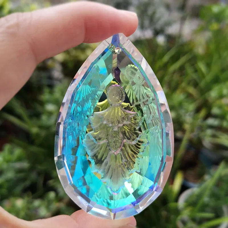 

Color Crystal Prism Suncatcher Hanging Evergreen Tree Pendant Chandelier Parts DIY Craft Home Wedding Window Decoration Figurine