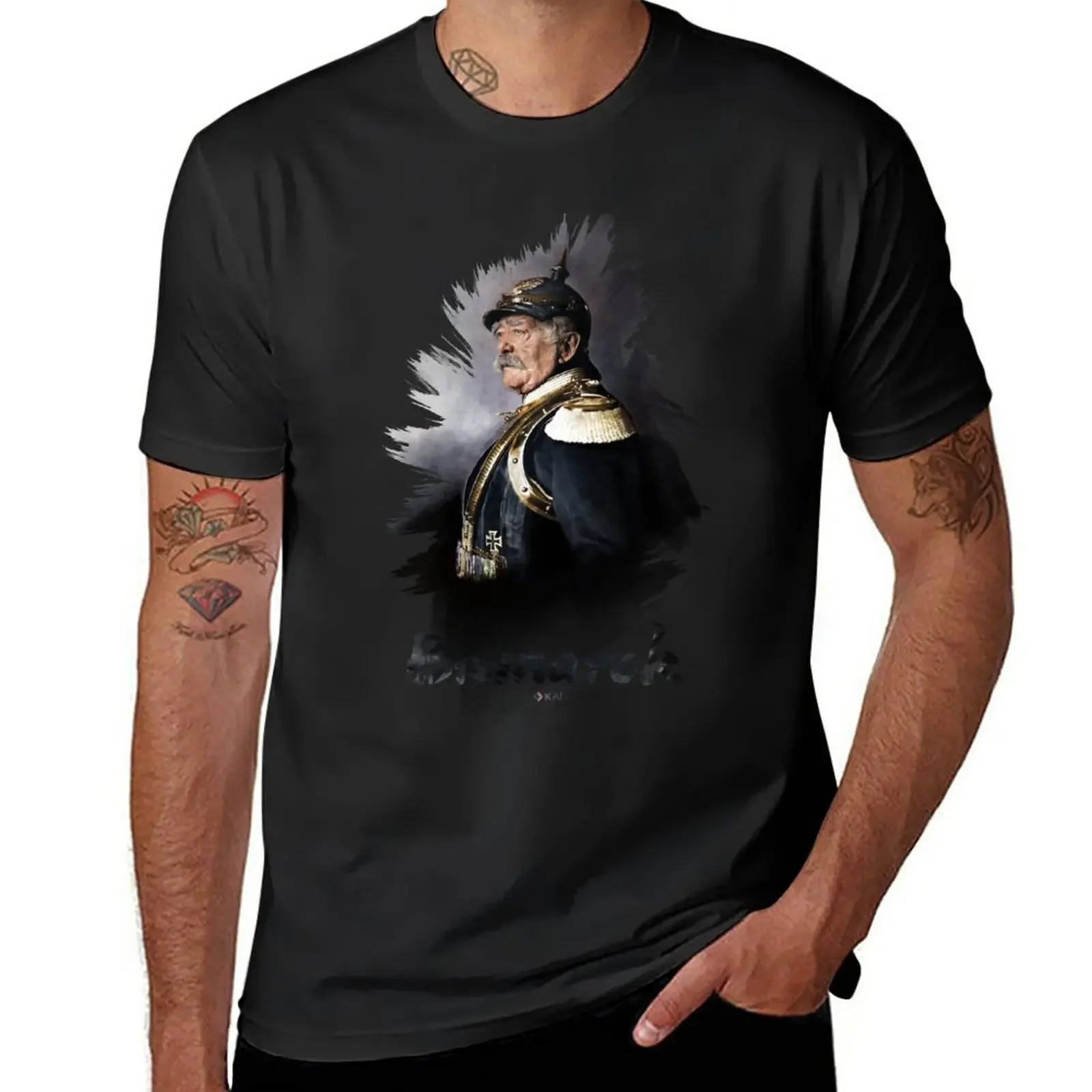 Anime clothes Short summer top mens t shirts pack New Otto von Bismarck, 1894 colorized art T-Shirt harajuku oversized clothing