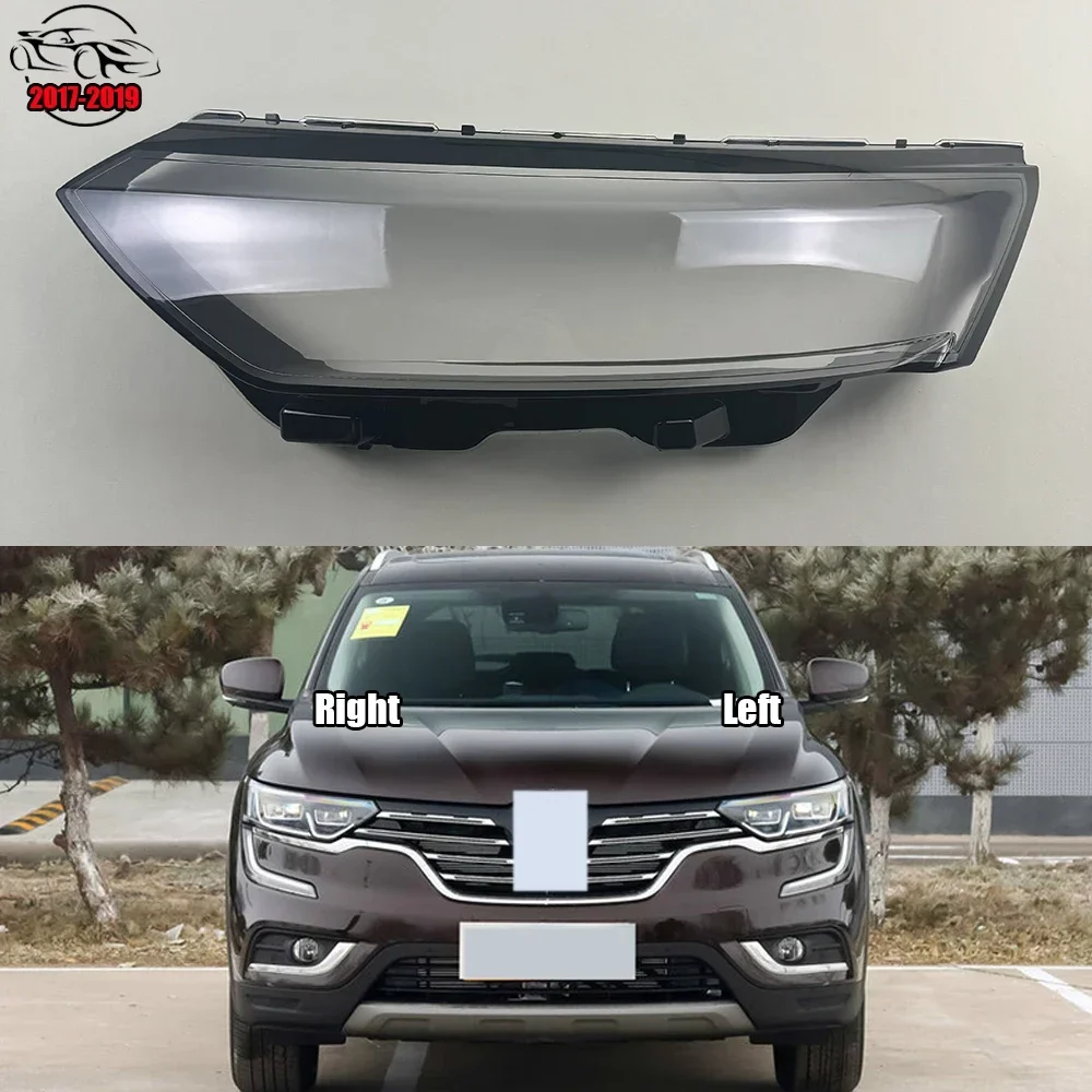 

For Renault Koleos 2017-2019 Front Headlamp Cover Transparent Lampshades Lamp Shell Masks Headlight Shade Lens Plexiglass