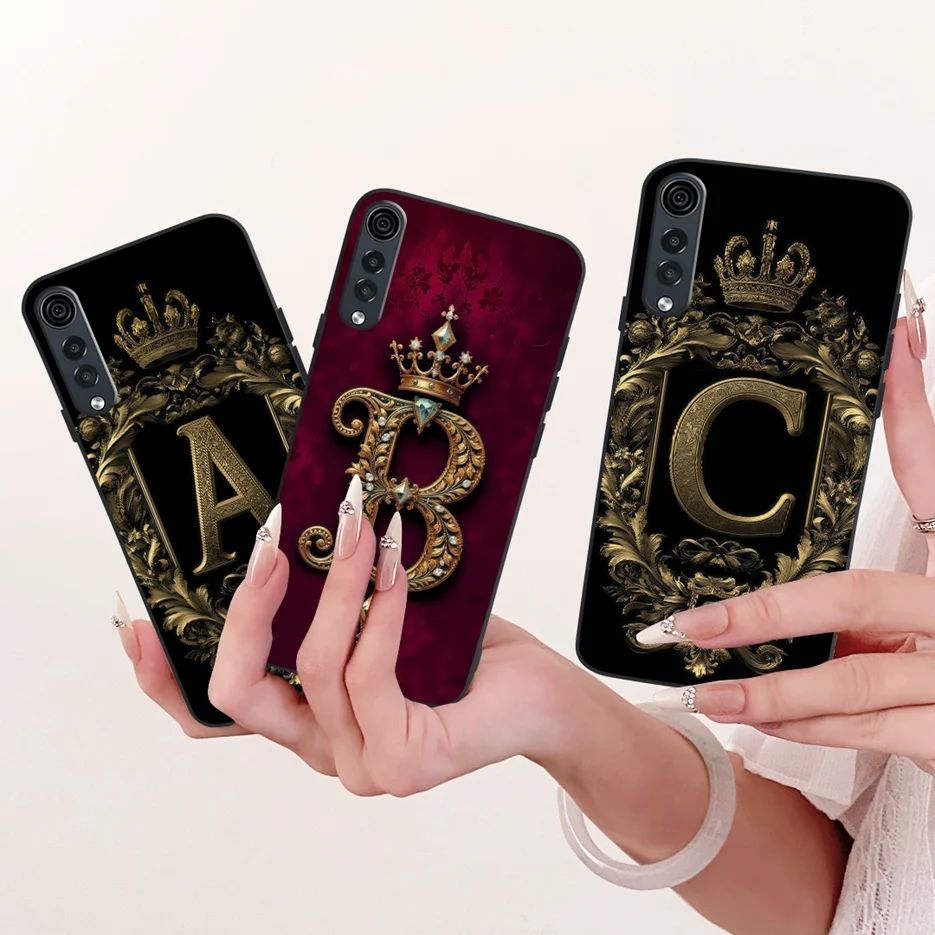 Чехол для LG Velvet 5G LM-G900N Luxury Crown Letters Cover Мягкий чехол из ТПУ для телефона LG Velvet 5G UM LM-G900V LGVelvet Fundas Coque