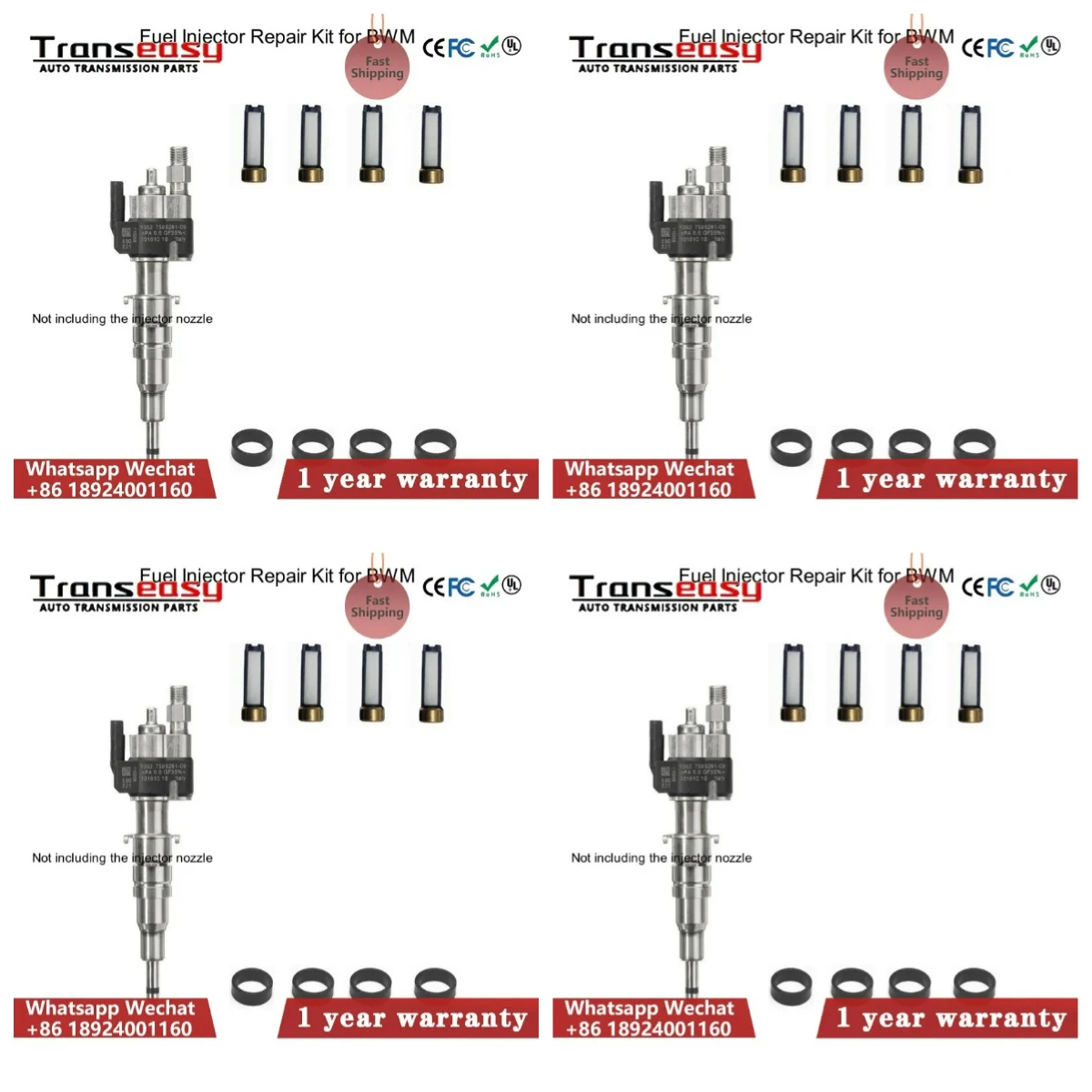 

Fuel Injector Service Kit for BMW N54 N63 135 335 535 550 750 X5 X6 13537565138 13537585261 13538616079 Repair Parts AY-RKG925