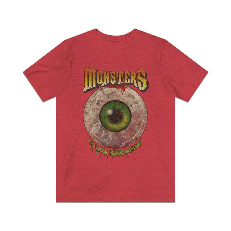 

Monsters Horror Anthology Eyeball 1988 Vintage Men's T Shirt