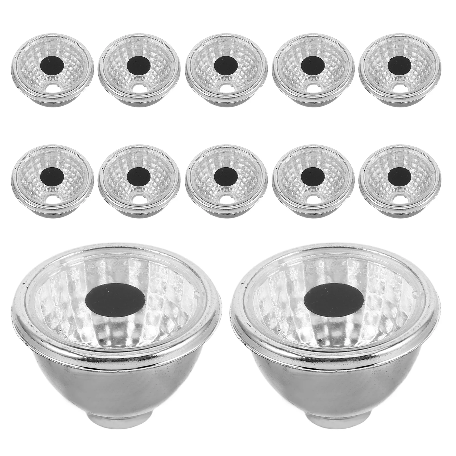 

100 Pcs Spotlight Cup Decorative Lamp Shade Garden Solar Ornaments Diy for Statue Plastic Replace Repair