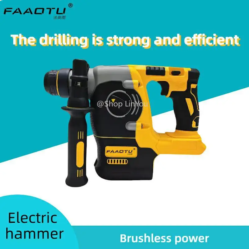FAAOTU Nieuwe 18 V/20 V MAX SDS PLUS L Boorhamer Borstelloze Draadloze Impact Hamers Tool Alleen impact driver elektrisch gereedschap