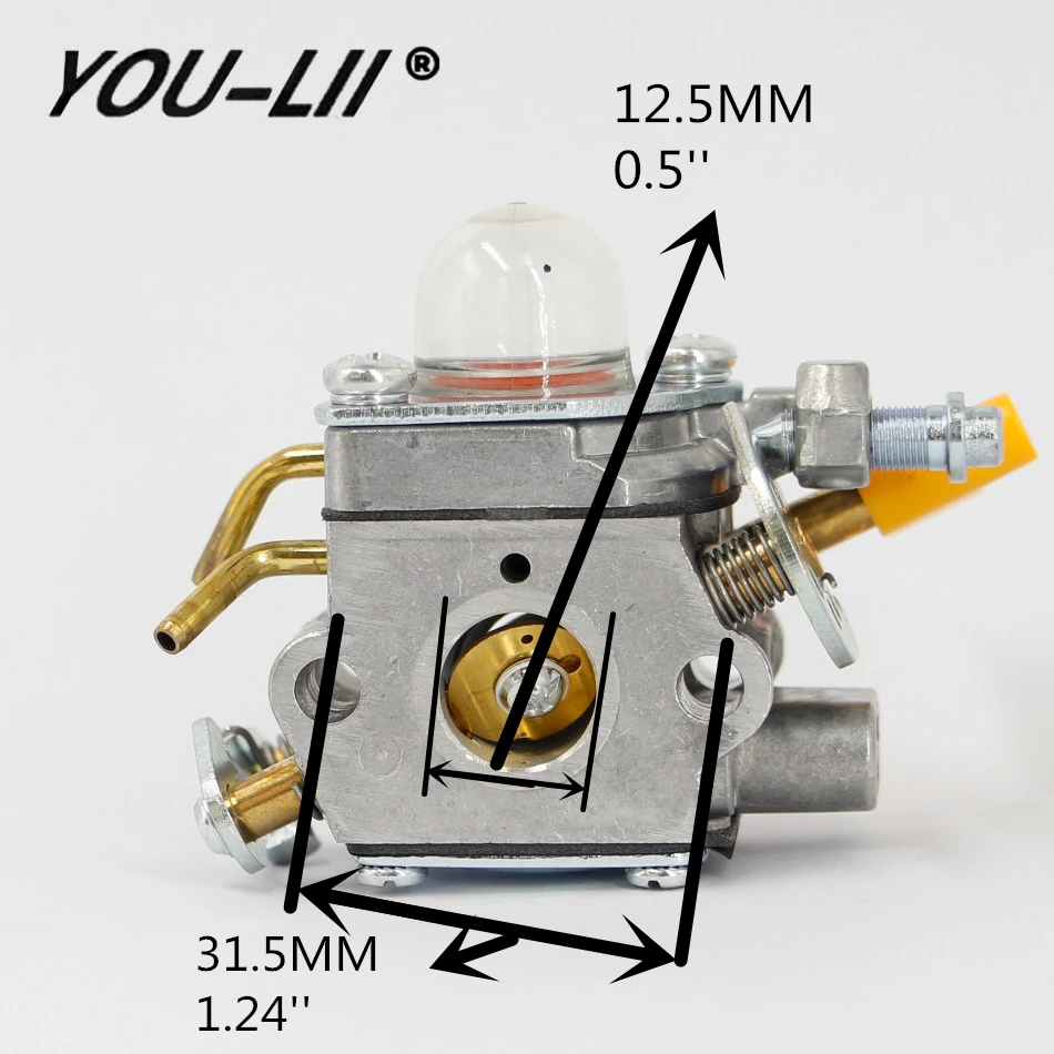 

YOULII OEM Carburetor for ZAMA C1U-H60 Homelite Ryobi 308054013 308054012 308054022 308054025 Tool Free