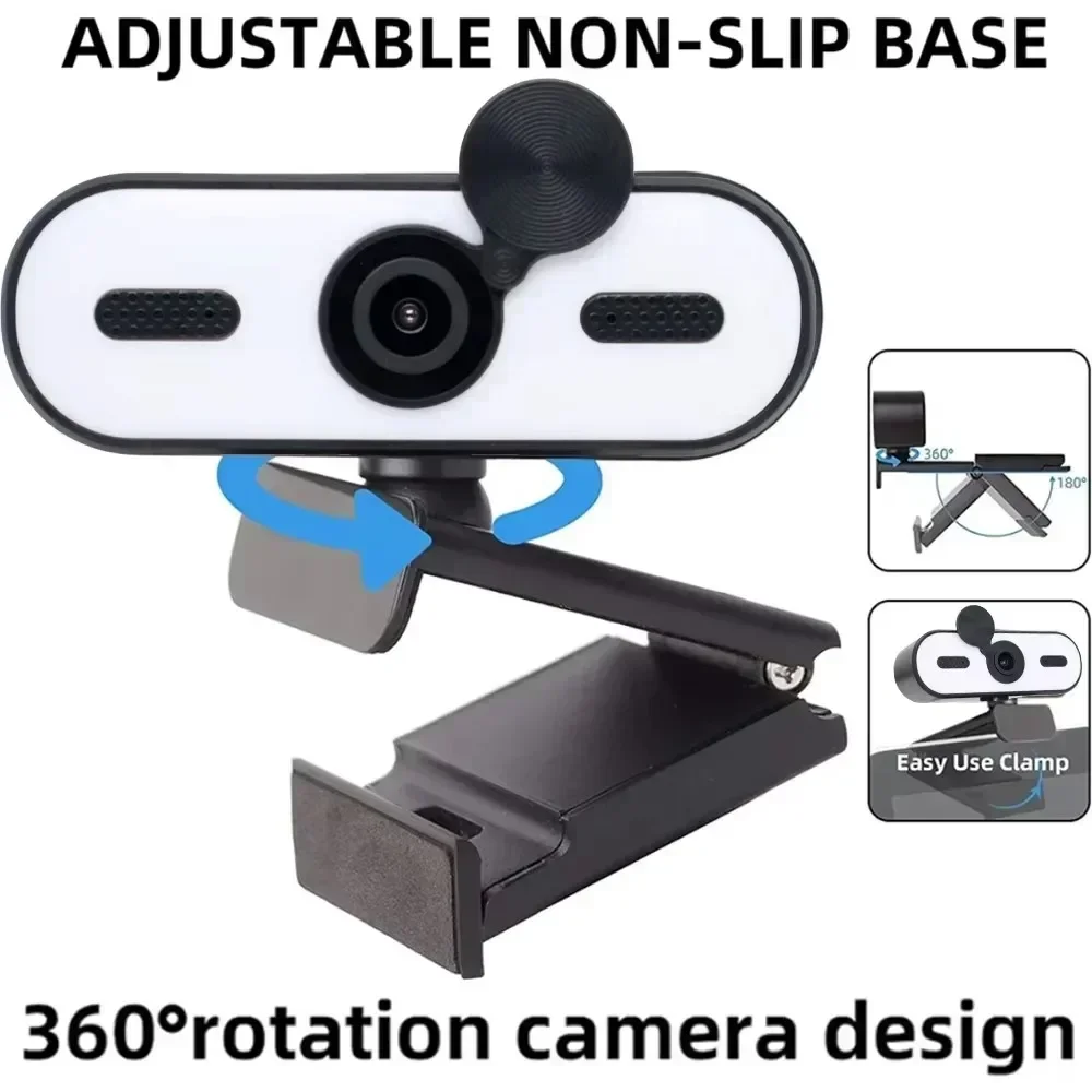 

YP 4K 2K Mini Network Camera 1080P HD Suitable for PC Laptop Auto Focus 30 FPS USB Network Camera,EasyTo Use