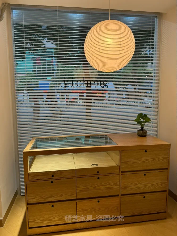 ZZ Middle Island خزانة عرض الجدول خزانة الطلاء الزخرفية زخرفة عرض الجدول #4