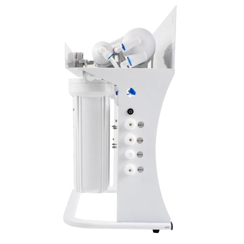 المطبخ المنزلي الذكي 400G 600 GPD 5 مراحل التناضح العكسي القلوي نظام تصفية المياه الصنبور Ro