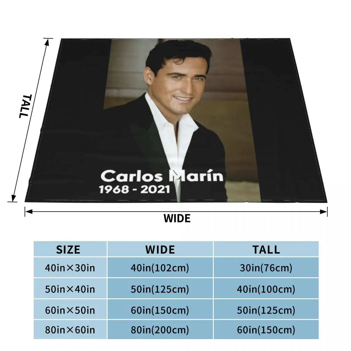 Il Divo Remember Carlos Marin 1968 - 2021 Throw Blanket Thermal Blanket blanket for winter