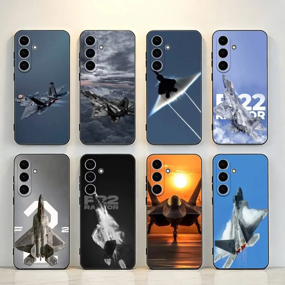 

Lockheed Martin F-22 Raptor Cool Phone Case For Samsung Galaxy A73,A72,A71,A70,A53,A52,A51，Black Shell ll