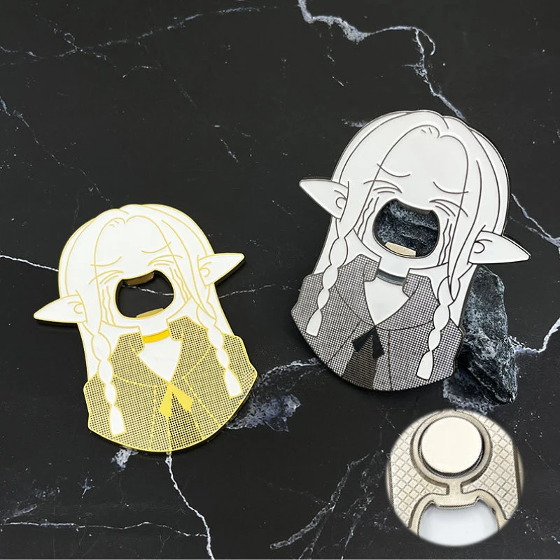 Anime Delicious in Dungeon Marcille Cosplay Refrigerator Magnet Kawaii Bottle Opener Big Mouth Elf Halloween Accessories Props