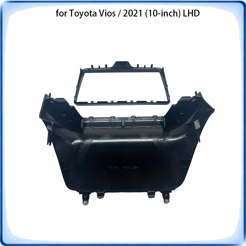 Car Radio Fascia Frame For Toyota Vios 2021 10 inch LHD Stereo Panel Wiring Harness Power Cable Canbus