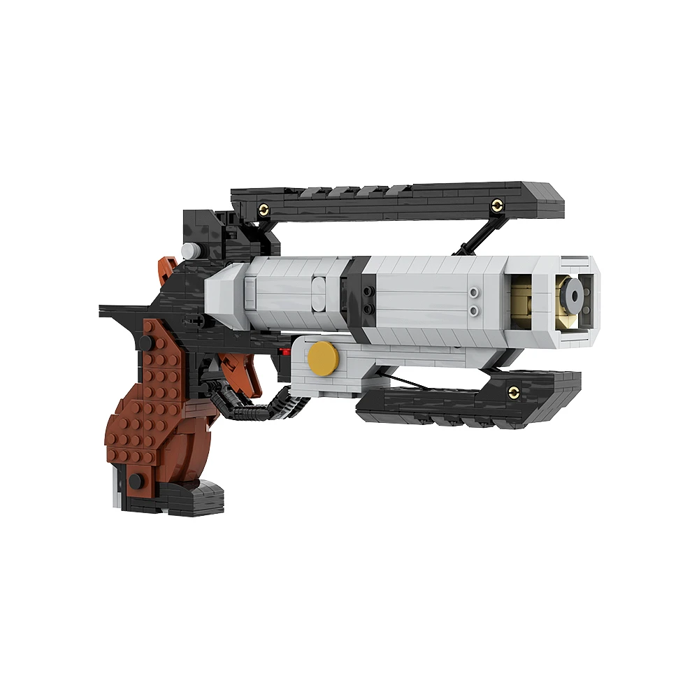 Gobricks Military Gun Shooting Games Apex-Legends & Titanfalls 2 Wingman Revolver Weapon Model Building Blocks Toys For Children