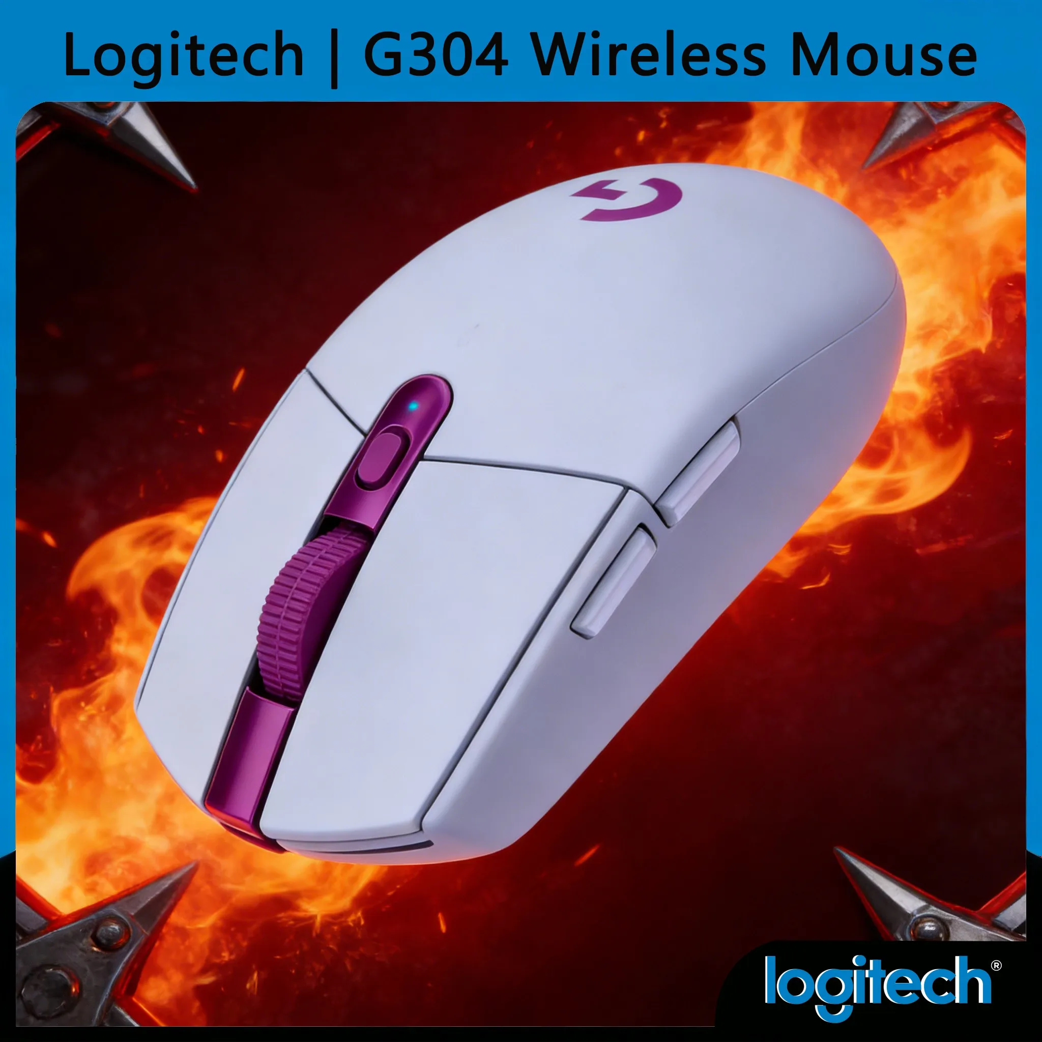 

G304 /G305 Lightweight Wireless Mouse Receiver Storage Slot Design Medium & Small Hands