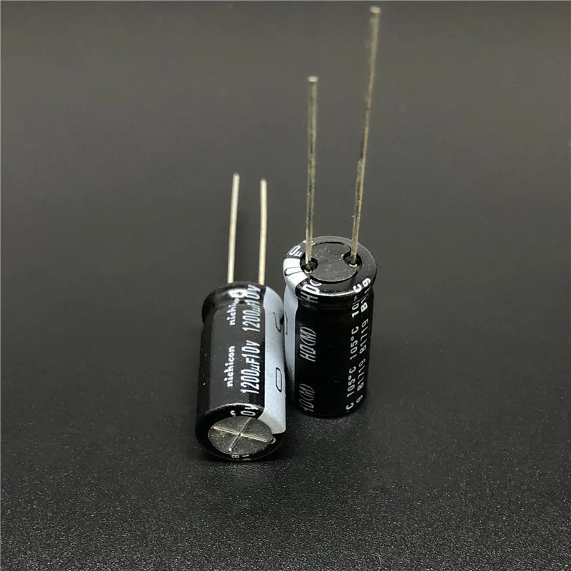 5pcs/50pcs 1200uF 10V NICHICON HD Series 10x20mm Extremely Low Impedance 10V1200uF Aluminum Electrolytic Capacitor