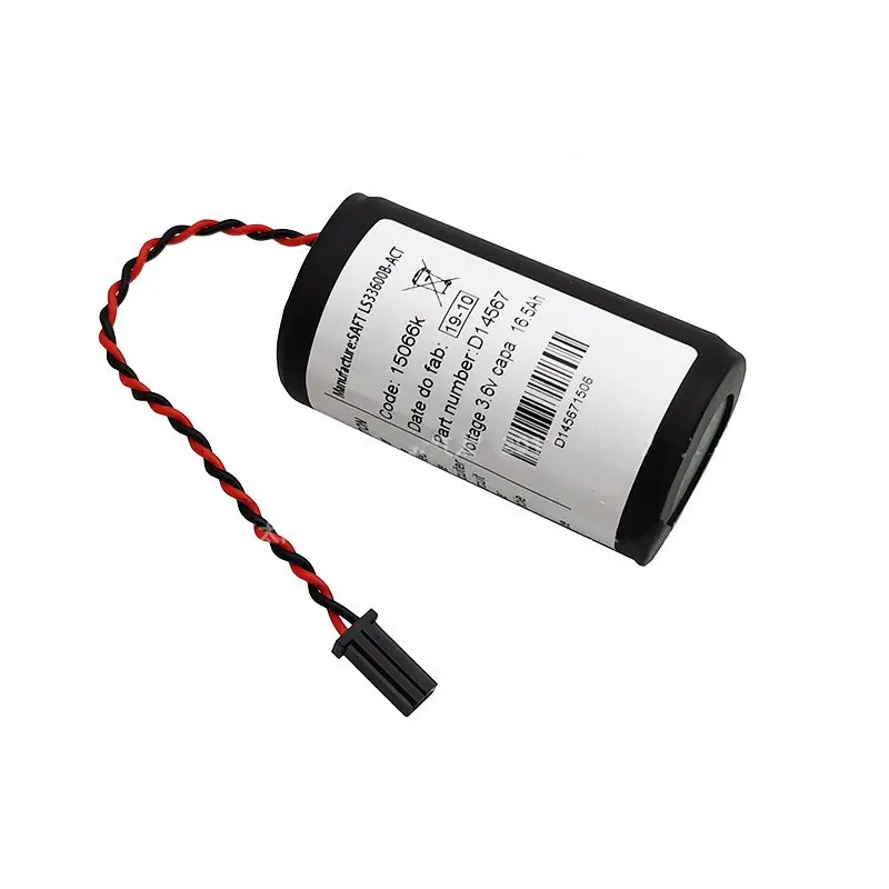 1pce LS33600B-ACT 3.6V 17000mAh PLC Lithium Battery Pack With Plug