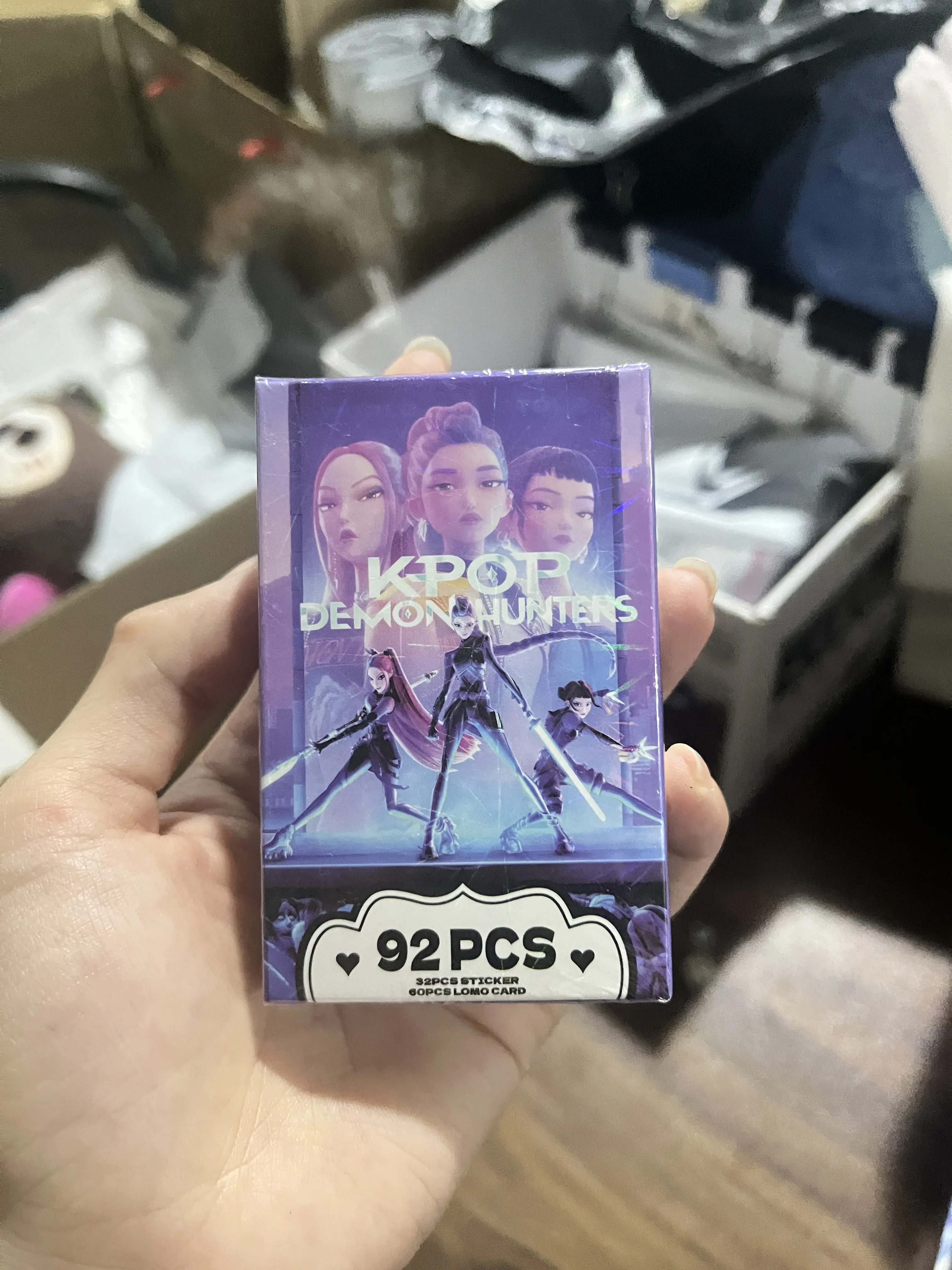 

92Pcs/Set Kpop Demon Hunters Lomo Card Stickers Postcards HUNTR/X​ Rumi Mira ZoeyPhotocard For Fans Collection Gifts