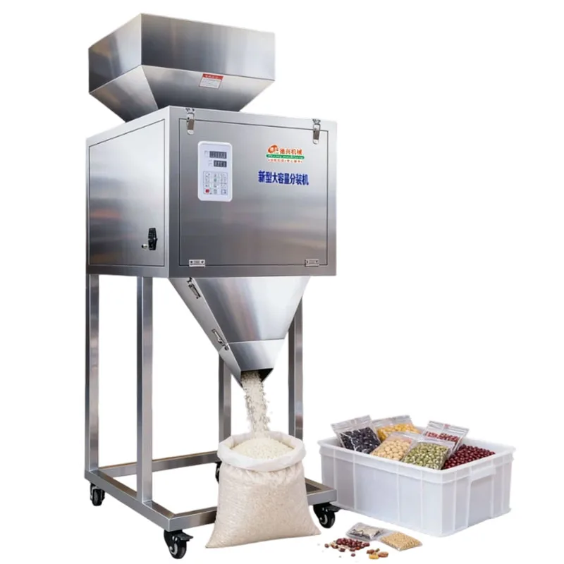 Automatic High Precision Weighing Filling & Packing Machine 50‑9999g for Grain Granules Coffee Beans Spices Dry Seasonings