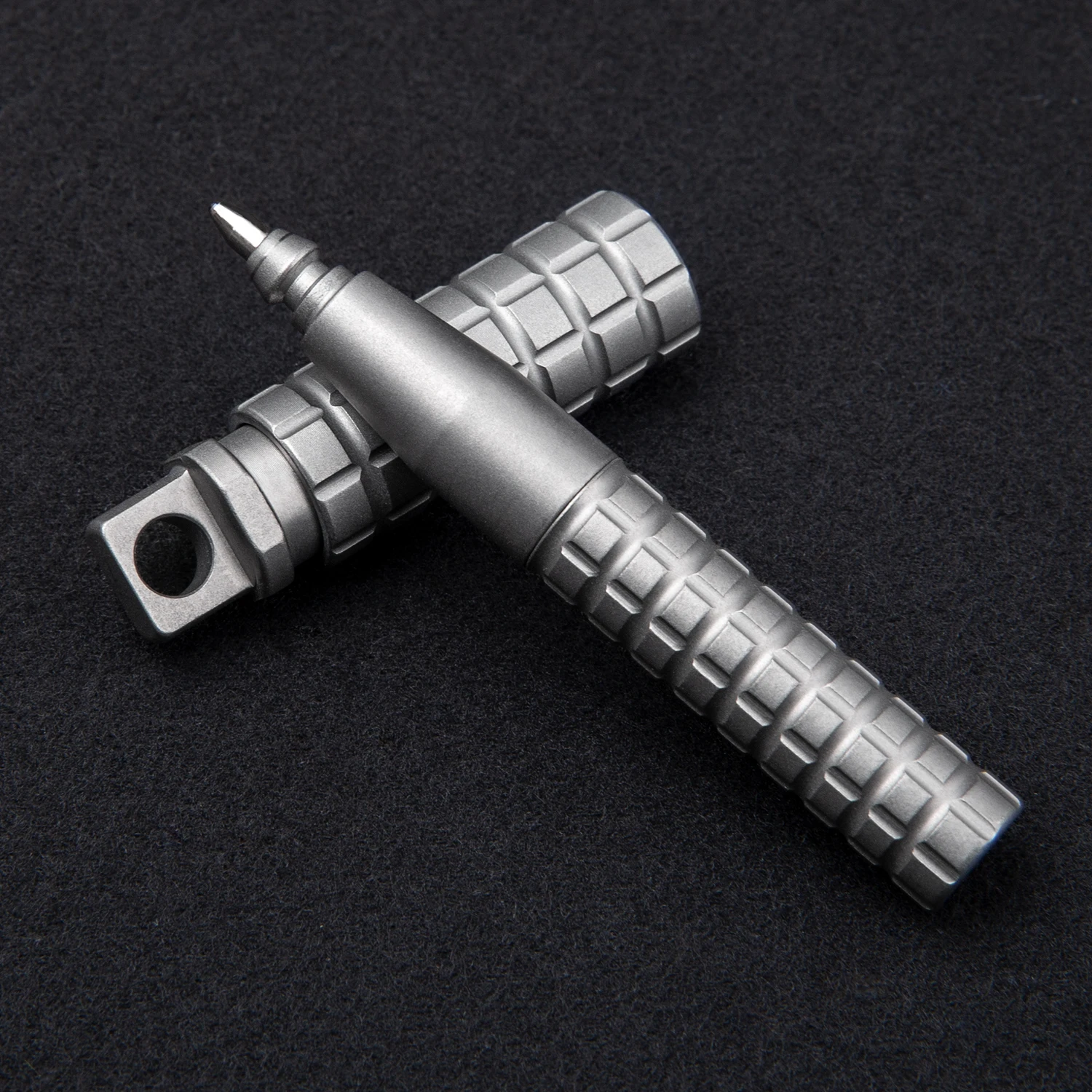 Titanium Alloy Ballpoint Pen Office Signature Pen Outdoor Portable Mini Pen Keychain Pen Gift Box Packaging