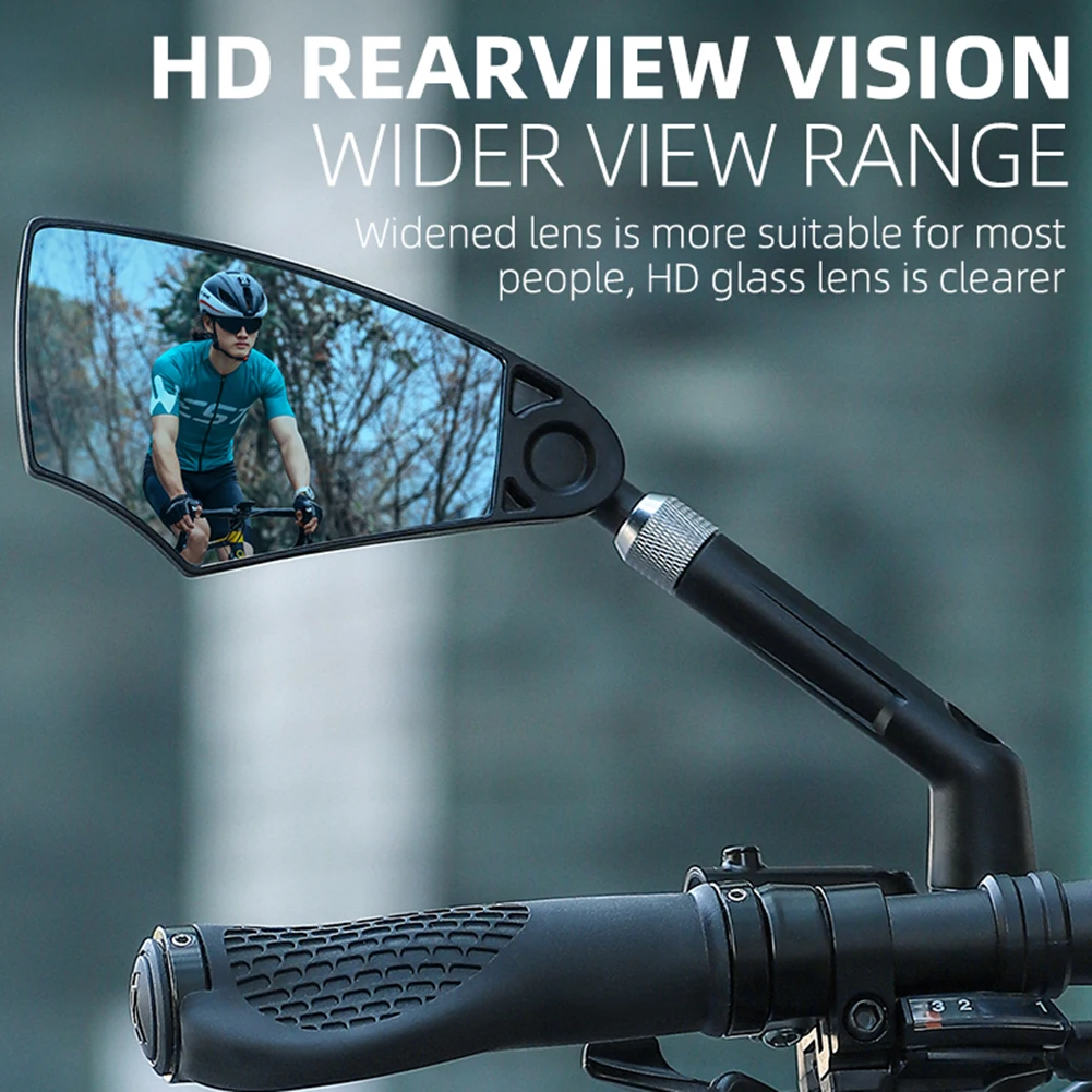 WEST BIKING Anti-Glare Bicycle Mirror Handlebar Rear View Mirror Wide Range Back Sight Reflect Mirror Scooter Bike Accessories