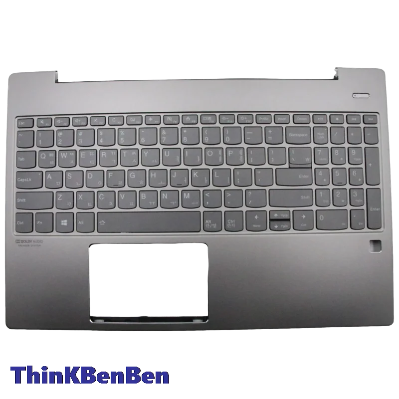 

Корейский серый минеральный чехол-накладка на верхнюю часть клавиатуры (подлокотник) для Lenovo Ideapad S540 15 15IWL GTX 5CB0U43627