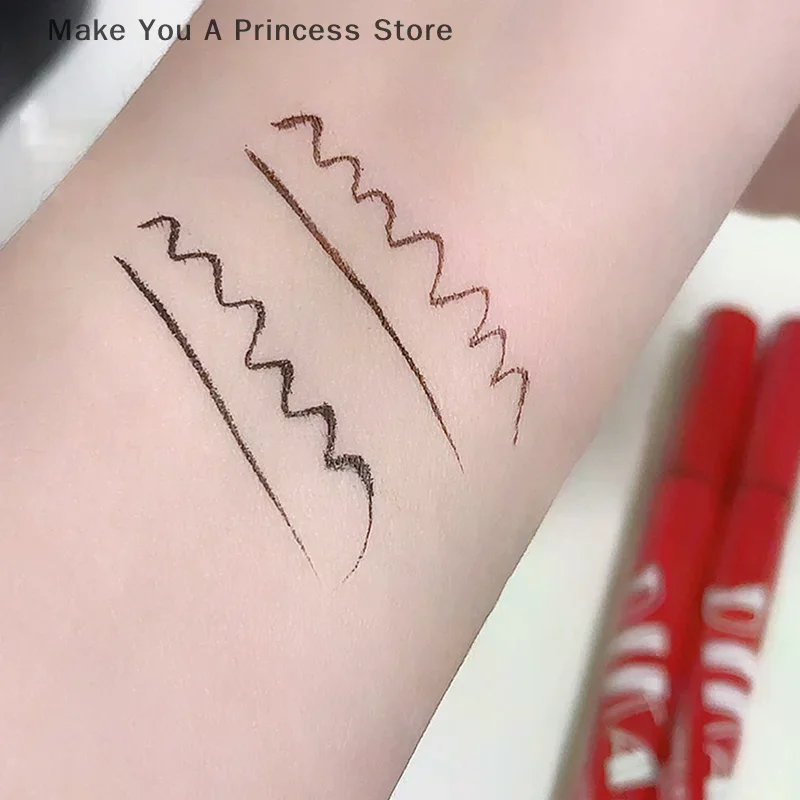 【HBA】DIKALU Ultrafeiner flüssiger Eyeliner, liegender Seidenraupen-wasserdichter, schnell trocknender, nicht verschmierender Eyeliner, natürliches Eyeliner-Make-up