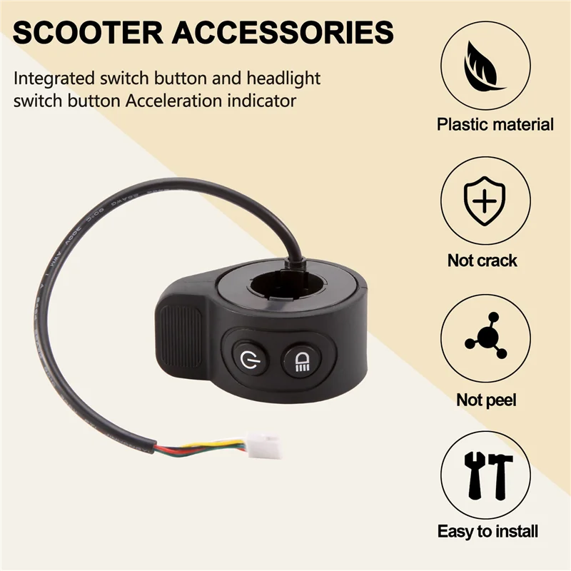 Controlador de velocidad del acelerador de patinete eléctrico AU28 para piezas de accesorios de patinete eléctrico HX X6 X7 X8