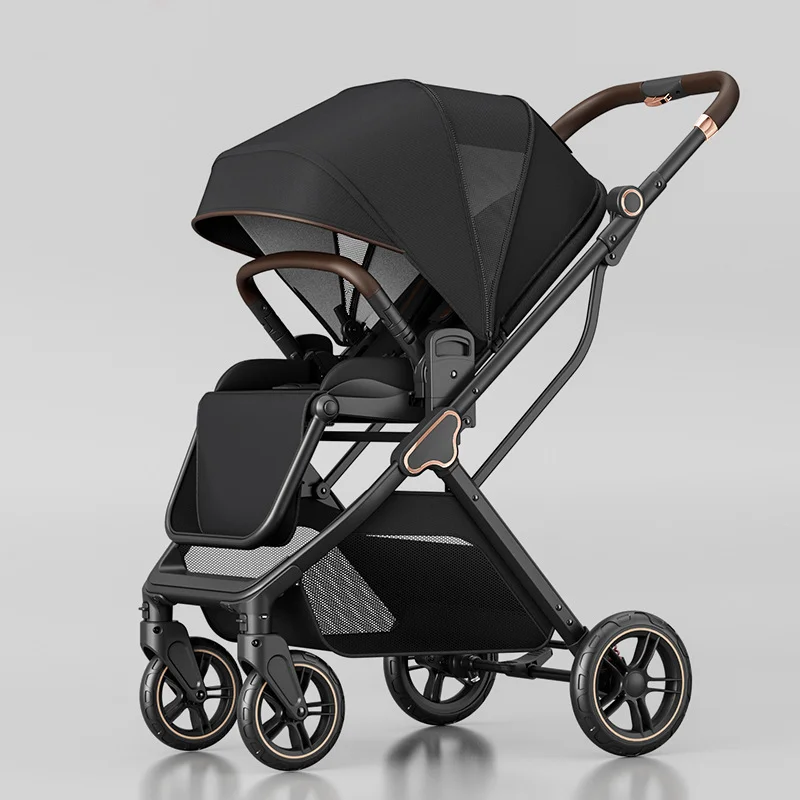 

Portable Lightweight High View Baby Stroller Baby Stroller 0 To 3 Years Folding Multiple Sit or Lie Down Newborn Child Stroller