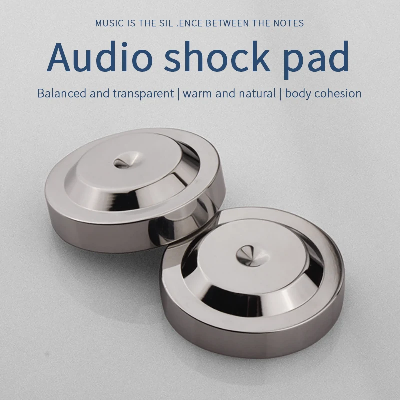 4Pcs Universal 316 steel  Speaker Spikes Pads Speaker Shock Base Pad Isolation Stand Feet Cone Base Mats Floor Disc
