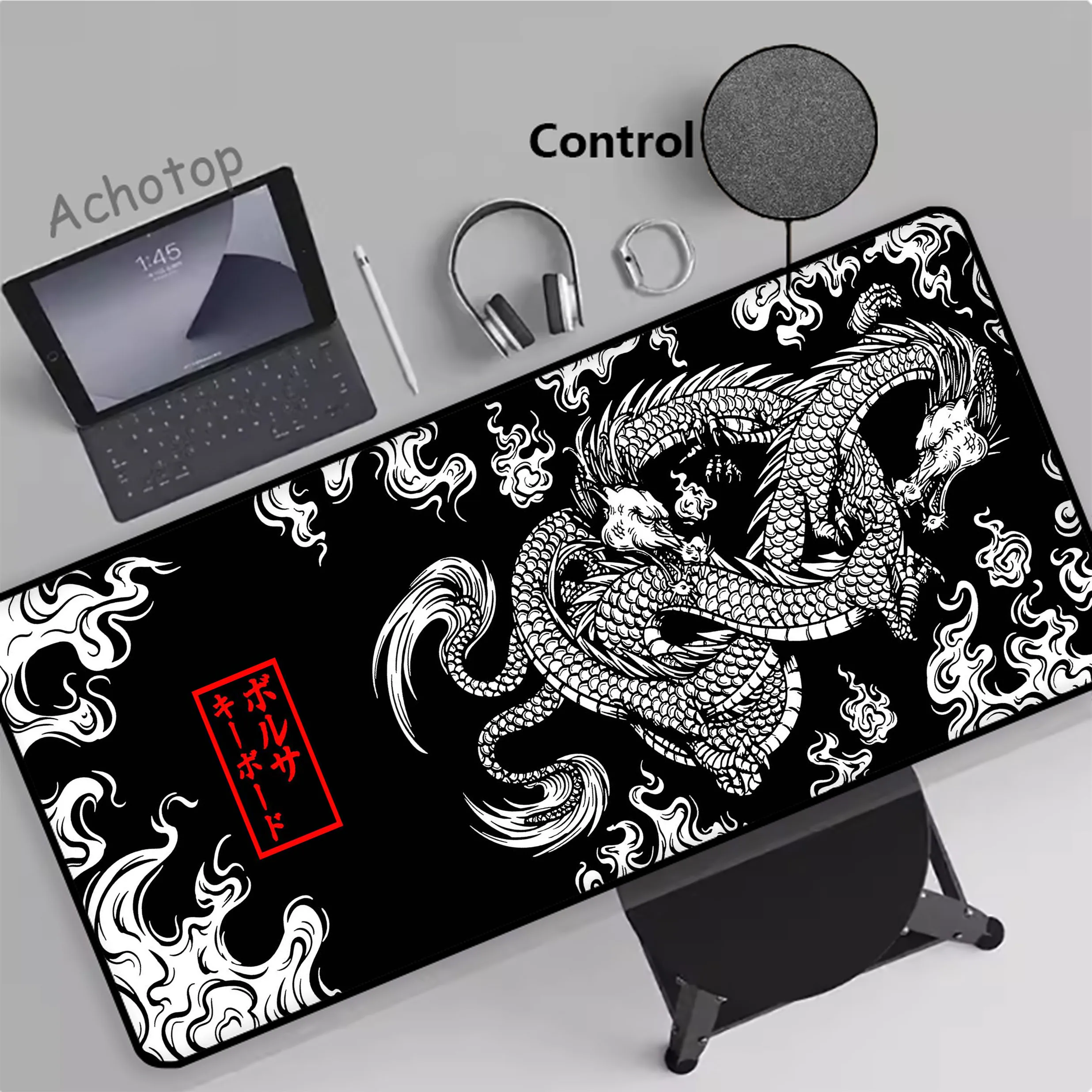 

Chinese Style Dragon Control Large Mouse Pad Pc Gamer Mousepad HD Print Gaming Keyboard Pads XXL Table Carpet Rubber Desk Mat