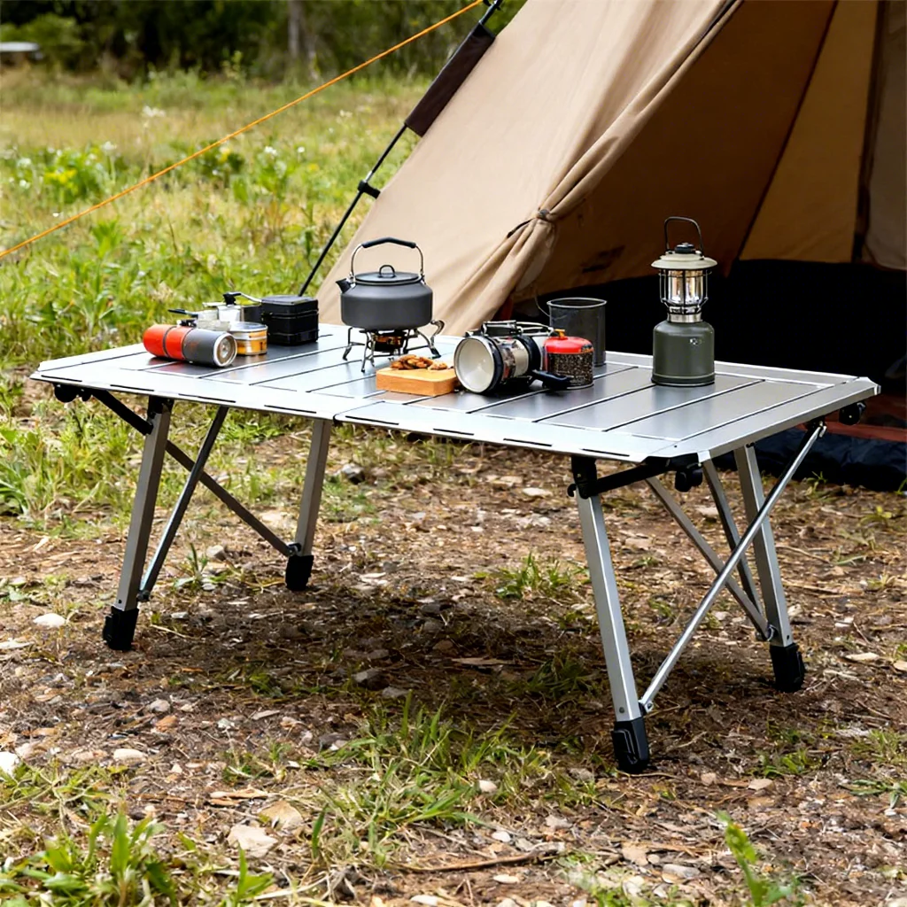 Changlong Adjustable Foldable Rectangular Aluminum Tactical Camping Outdoor Table & Furniture