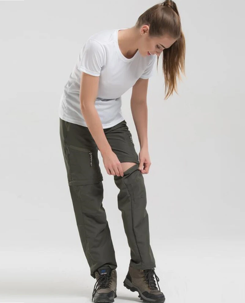 Pantaloni casual Sport estivi Asciugatura rapida Escursionismo all'aperto Pesca Corsa Pantaloni lunghi dimagranti Può rimuovere ai pantaloncini Pantaloni da viaggio in spiaggia