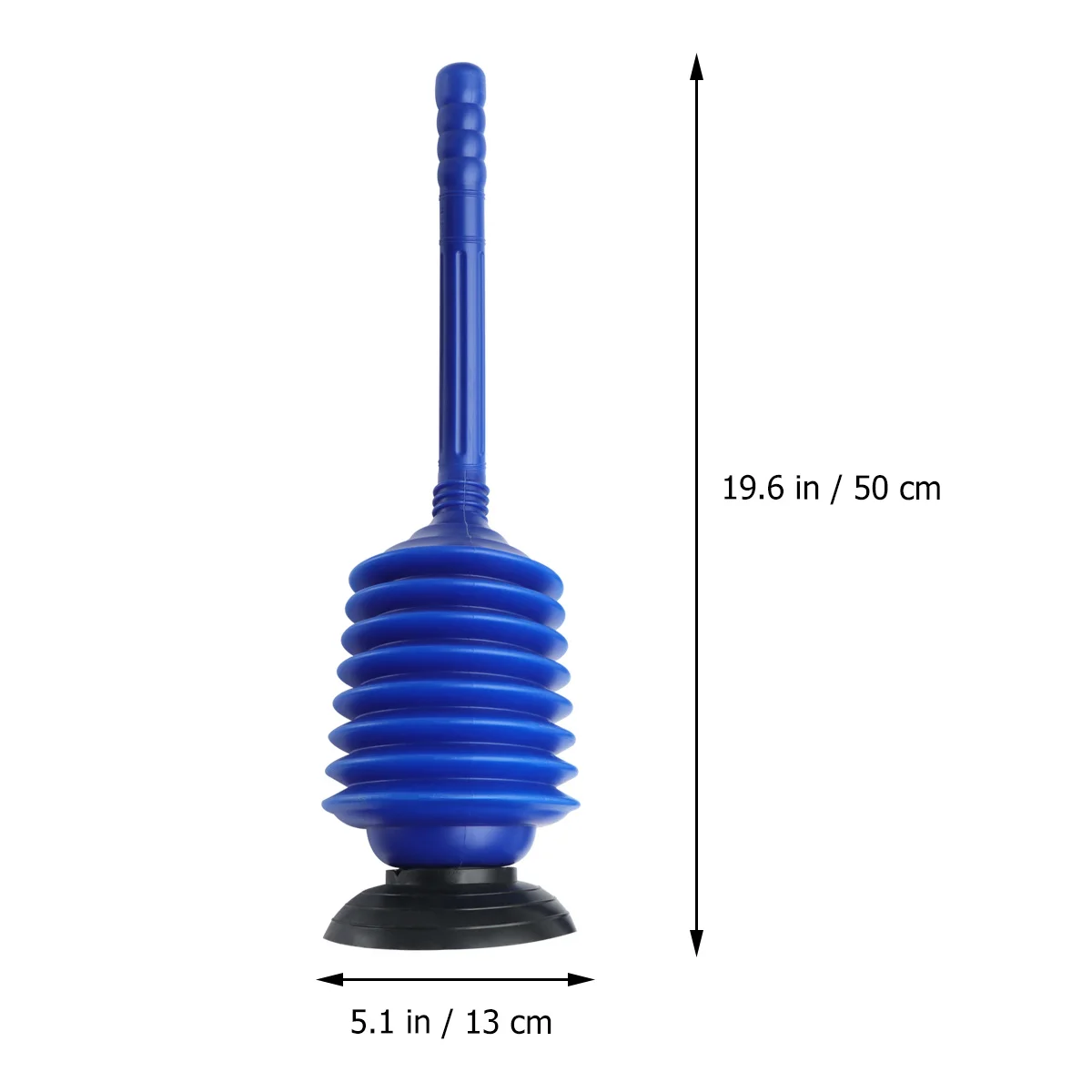 

High Pressure Toilet Plunger Blue Bellows Accordion Portable Bathroom Drain Cleaner Removes Hair Cloth Tea Grease Oil Blockage