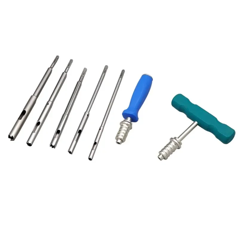 1pcs Hollow Reamer Straight Type T Handle Bone Screw Extractor Handle Orthopedic Instrument Stainless Steel