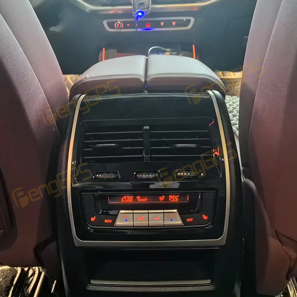 Panel sterowania klimatyzacją tylną do BMW X5 X6 X7 serii G 2019-2024, odtwarzacz multimedialny samochodowy, deska klimatyzacji.