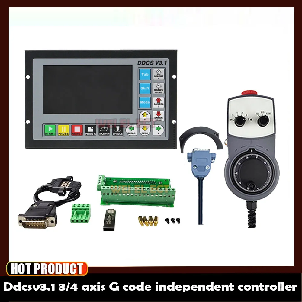 

Hot! Ddcsv3.1 Standalone Motion Controller Offline Controller Supports 3-axis/4-axis Usb Cnc Controller Interface