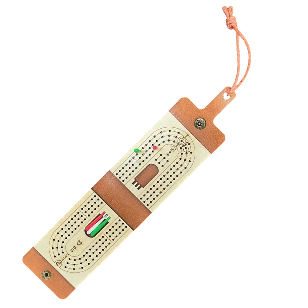 Cribbage Brettspielset mit 6 Klammern und Spielkarten, Spiele für 2–4 Spieler, klassisches Tischspiel, tragbares Kartenbrettspiel
