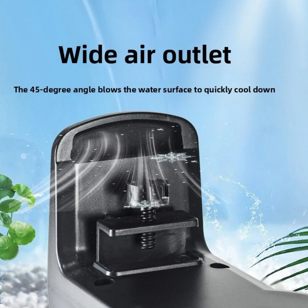 Im Labor getesteter Aquarium-Kühlventilator, USB-Kühlsystem mit zwei Turbinen, 3 W Temperaturregelung für Kristallgarnelen-Tank und niederländischen Stil – Detail 6
